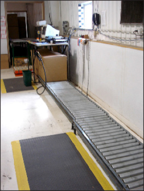 Roller-conveyor system