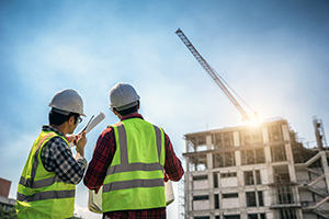 Commercial construction site