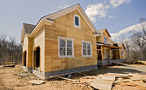 A house under construction