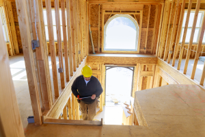 Worker in a construction site